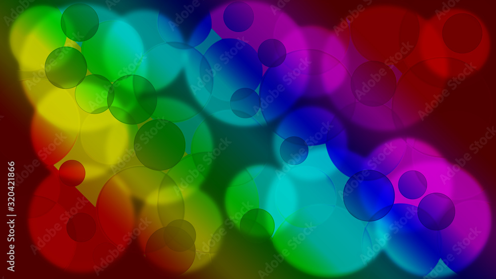 Poster festive background with defocused lights. color bokeh abstract light background illustration.