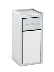 Waste container on white background