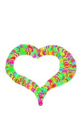 Multicolored heart on a white background - Lilleaker 