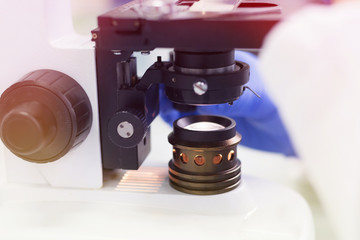 Concept Coronavirus.  scientist or doctor research for Corona virus treatment drug And research in lab Or hospital.