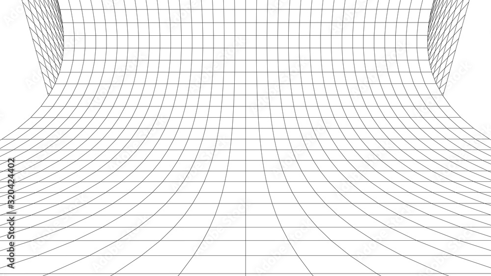 Poster vector perspective grid. detailed lines forming an abstract background