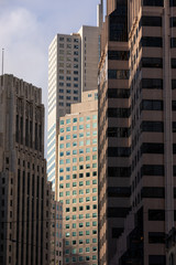 Fototapeta na wymiar Skyscrapers from the Downtown of San Francisco, in California, United States.