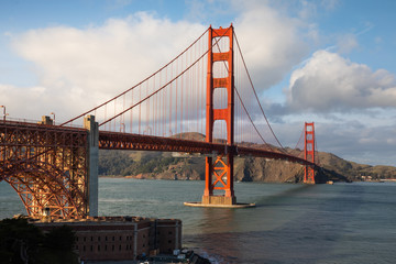 View from the Golden Gate Bridge in San Francisco, California, United States.