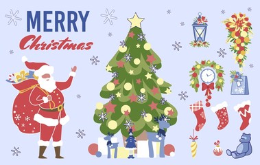 Christmas Collection for Greeting Card, Scrapbook