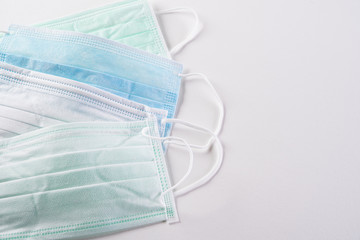 Protective face mask or medical mask. Medical protective shielding bandage. Protect Coronavirus and pm 2.5 mask.