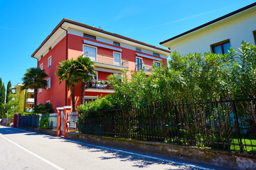 typical italian house near riva del garda