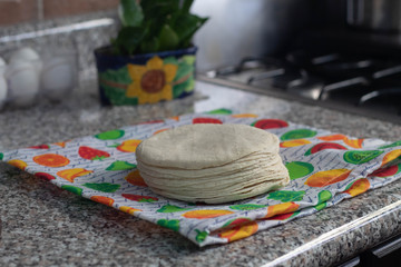 fresh corn tortilla