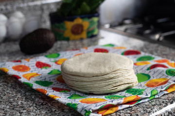 fresh corn tortilla
