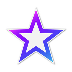 Vector Star icon isolated.