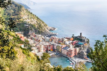 Naklejka premium Cinque terre town