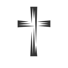 Christian Cross icon - vector.