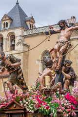 Leon, Spain.  Pass in the Holy Week of Leon known as La Exaltacion de la Cruz that leaves on Holy Friday of 2019.