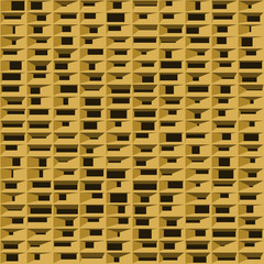 Abstract Structure Blocks Generative Art background illustration