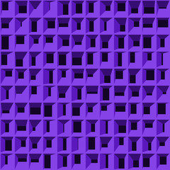 Abstract Structure Blocks Generative Art background illustration