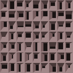 Abstract Structure Blocks Generative Art background illustration