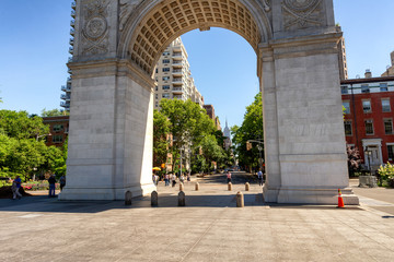 Washington square arch in Manhattan, NYC