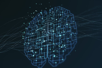 Digital brain circuit with labirint