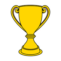 trophy cup award isolated icon