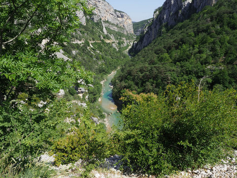 river in a deep canion