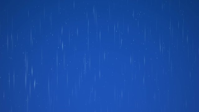 Animated falling rain drops seasonal climate background. Rain storm or heavy shower backdrop. Isolated animation in 4K Quality Resolution. Black matte for Screen mode usage is included