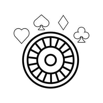 recommend clip art: roulette wheel and poker figures casino