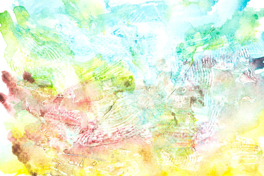 abstract watercolor background © nani888