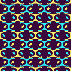 Seamless pattern with bright geometric elements.