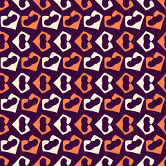 Seamless pattern with bright alternating geometric elements.