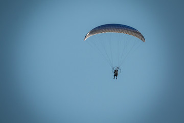 Enjoying Freedom On A Powered Paraglider