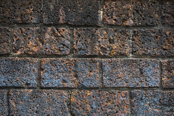 House wall made of stone, stone with construction, brick background made of stone