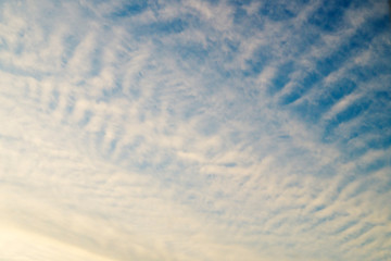 clouds like sea waves