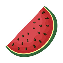 fresh watermelon fruit isolated icon
