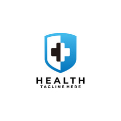Fototapeta premium health shield logo icon vector isolated