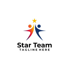take a star logo icon vector isolated