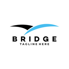 bridge logo icon vector isolated