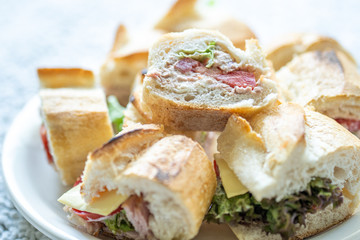 ham cheese baguette