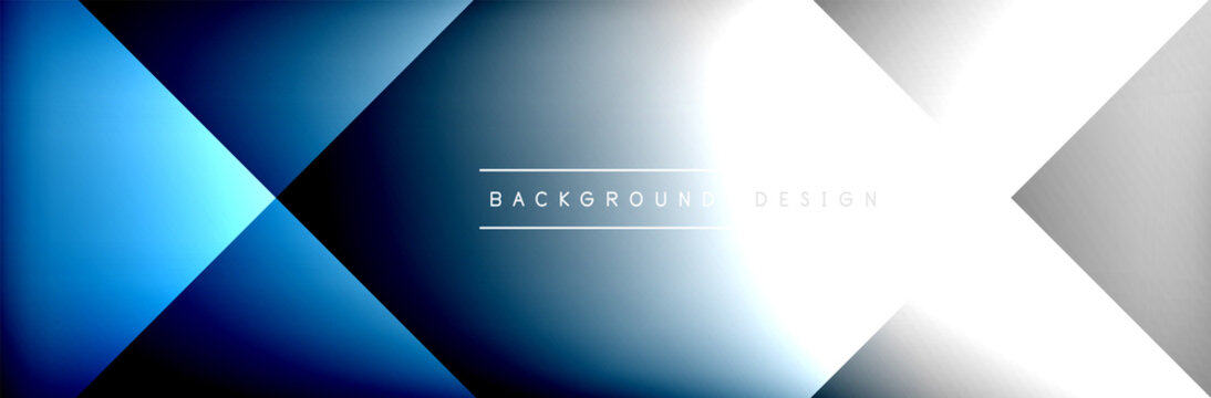 Abstract background - squares and lines composition created with lights and shadows. Technology or business digital template © antishock