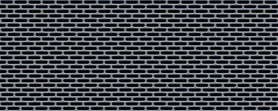 3d material chrome grille grid texture background