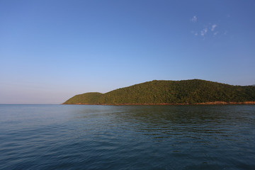 Daytime island view in Thailand,.