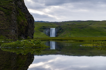 Fototapeta premium Skógafoss, a massive waterfall in Iceland