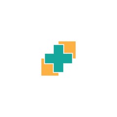 Medical cross logo template vector icon design