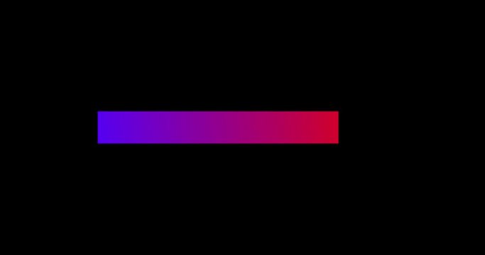 Abstract colorful gradient lower thirds with transparent background. High quality motion graphics element, apple pro res 4444.
