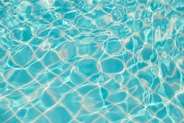 Obraz premium Reflect the waves and in the blue pool background