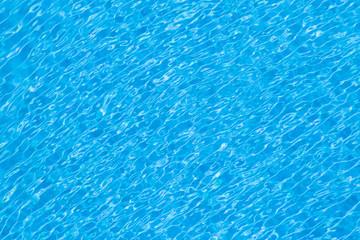 Blue color of wave and reflection