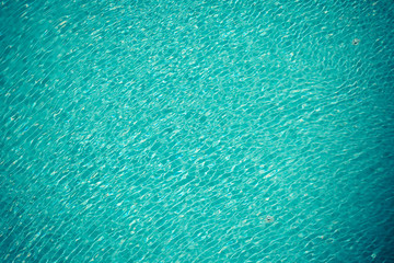 Plakat Blue color of wave and reflection