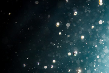 Abstract bokeh on black