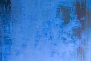 Old cement paint blue wall