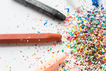 カラフルの画材のオイルクレヨン