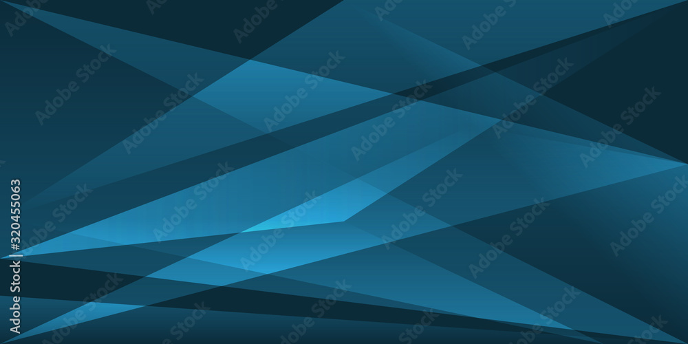 Poster abstract triangle shape background texture overlap blue color