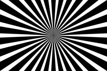 White and black ray burst style background